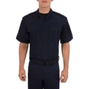 Blauer Polyester Short Sleeve Polyester Shirt with Zipper
