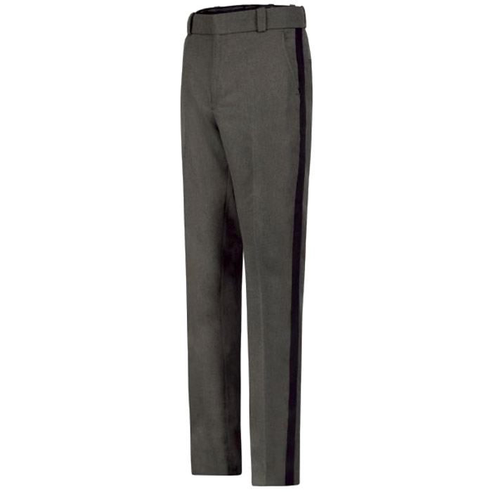 Gray Heather Class A Trousers with Black Stripe