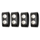 Gould & Goodrich Leather Double Snap Belt Keepers
