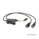 Ops-Core Dual Modular PTT Cable for PRC Radios