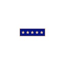 Smith & Warren SAB3 1 3/8" Single Color Five Star Award Bar