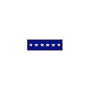 Smith & Warren SAB3 1 3/8" Single Color Six Star Award Bar