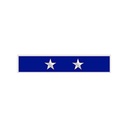 Smith & Warren C707 1 7/8" Single Color Two Star Award Bar