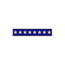 Smith & Warren C707 1 7/8" Single Color Eight Star Award Bar