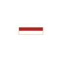 Smith & Warren SAB3 1 3/8" Top Over Bottom Dual Color Award Bar
