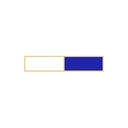 Smith & Warren C580 1 7/8" Half and Half Dual Color Award Bar