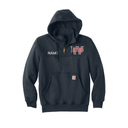Whitestown Fire Dept. Hooded Zip Mock Sweatshirt
