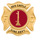 New Castle Fire Dept. Lieutenant Hat Badge