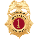 New Castle Fire Dept. Lieutenant Coat Badge