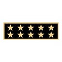 Smith & Warren SAB3 1 3/8" Single Color Ten Star Award Bar