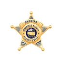 Hendricks Co. Hat Badge for the Sheriff