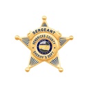 Hendricks Co. Sergeant Hat Badge