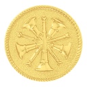 Blackinton Five Crossed Horns Hat Badge