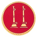 Blackinton A2997 Vertical Horns Emblem