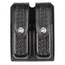 Black Basketweave Model 77 Double Pistol Mag Pouch