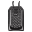 Black Basketweave Adjustable APX Radio Holder with Swivel