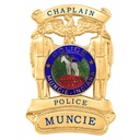 Muncie Police Dept. Chaplain Hat Badge