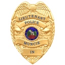 Muncie Police Dept. Lieutenant Shirt Badge