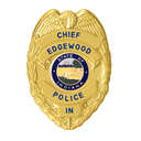 Edgewood PD Chief Hat Badge