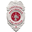 Martinsville FD Fire Firgher Shirt Badge