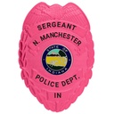 North Manchester PD Pink Sergeant Flex Badge