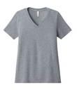 BELLA+CANVAS Women's Relaxed Heather CVC V-Neck Tee
