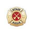 Warsaw-Wayne Fire Battalion Chief Hat Badge