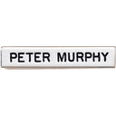 Polished Name Bar with Black Letters