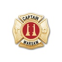 Warsaw-Wayne Fire Captain Hat Badge